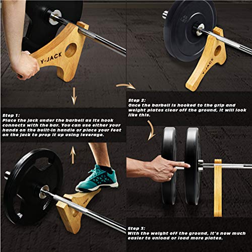 Yes4All Deadlift Jack Barbell Stand for Weight Training W456663