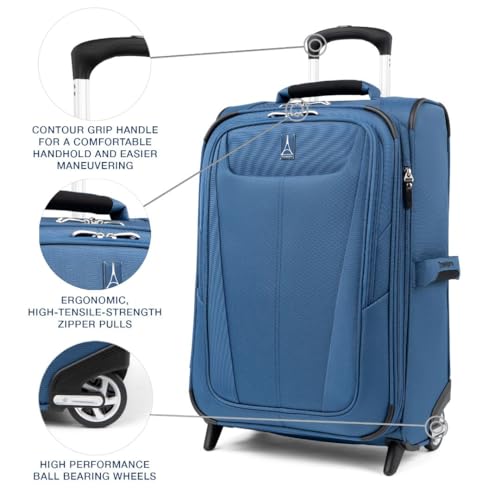 Travelpro Maxlite 5 Softside Expandable 2 Wheel Carry-On Luggage, Burgundy, 22-Inch Q6258