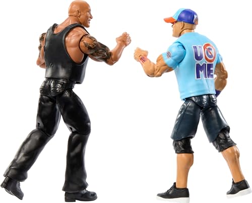 Mattel WWE Main Event Championship Showdown 2-Pack Action Figures, The Rock vs John Cena X919605