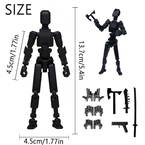 Titan 13 Action Figure, 3D Printed Robot, Desktop Decorations Game Gifts (9 pcs) Z24151
