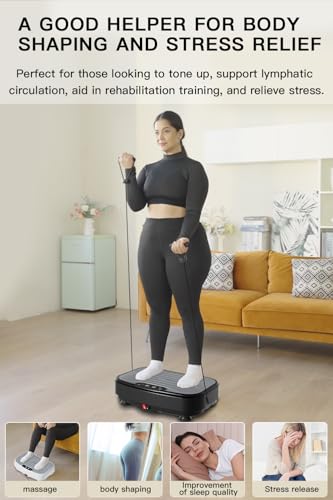 Vibration Plate Exercise Machine for Whole Body Workout, 330lbs Capacity B931793