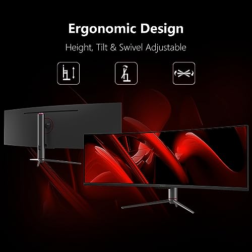 INNOCN 49" Curved Ultrawide Gaming Monitor 120Hz QHD 32:9 E79455