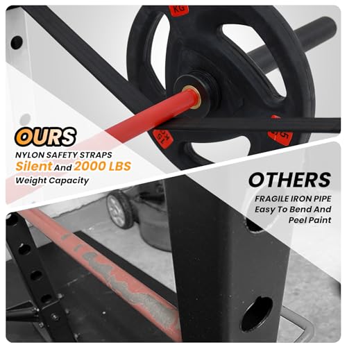 GaveeLife Power Cage 2000 LBS Power Rack with Cable Crossover and Lat Pulldown K642045