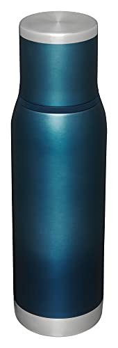 Stanley Adventure-To-Go Vacuum Bottle 25 oz Wide Mouth Insulated Stainless Steel Thermos, Blue Glow D5617