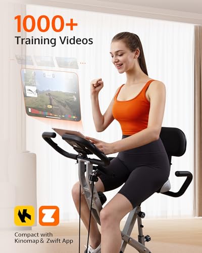 YOSUDA Folding Exercise Bike - Stationary Bike for Home Gym Z504