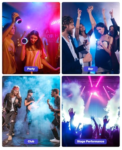 MOSFiATA 600W Fog Machine with RGB LED Lights and Remote Control E8210