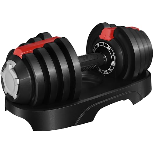 Yaheetech Adjustable Dumbbell Set with Anti-Slip Handle for Home Gym J871148