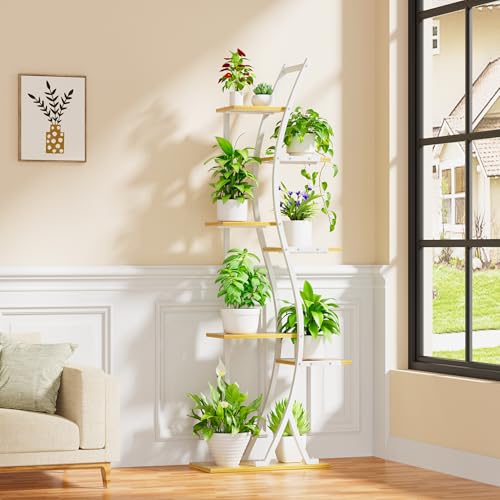 Plant Stand Indoor with Grow Lights, 7 Tier Tall Metal Shelf, 62" A3308