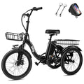 Triker Electric Bike Folding Trike Ebike, 750W Motor, 468Wh Battery, Step-Thru 3 Wheel Tricycle for Adults X7056
