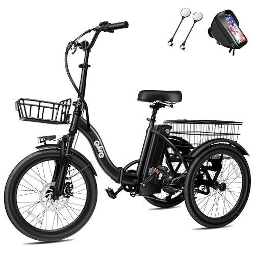 Triker Electric Bike Folding Trike Ebike, 750W Motor, 468Wh Battery, Step-Thru 3 Wheel Tricycle for Adults X7056