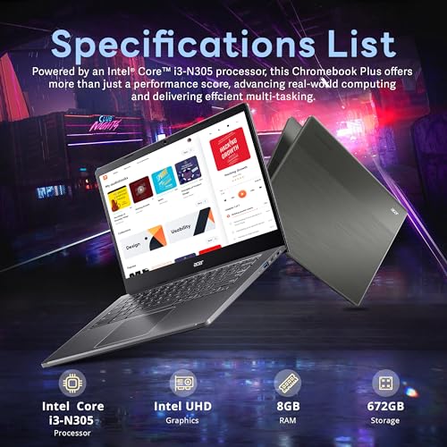 Acer Chromebook 315 Laptop 15.6" Full HD, Intel Celeron N4500, 4GB RAM, 64GB eMMC, Chrome OS P628753