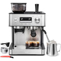 Gevi Espresso Machine with Grinder & Milk Frother, 20 Bar Professional Coffee Maker for Home, Removable Water Tank, Steam Wand, Perfect for Espresso, Cappuccino, Latte