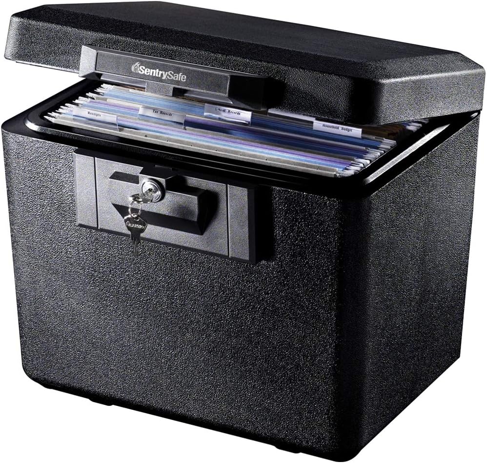 SentrySafe Fireproof Waterproof Document Safe with Key Lock K52619
