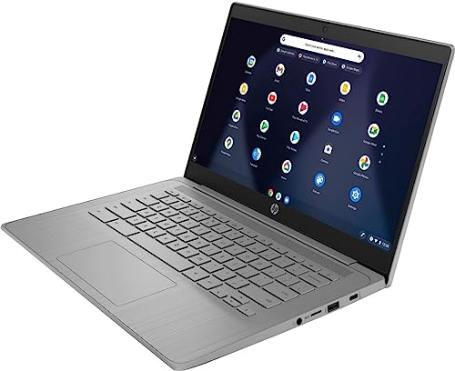 HP 2023 Chromebook 14 Inch Laptop, Intel Celeron, 4GB RAM, 64GB eMMC, Gray B2925