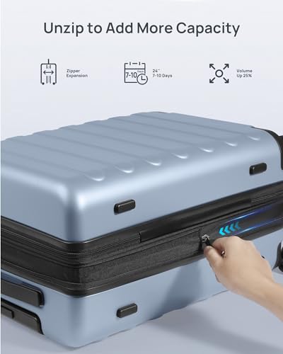 Carry-on Luggage 20 Inch Hardshell with Spinner Wheels and TSA Lock L610552