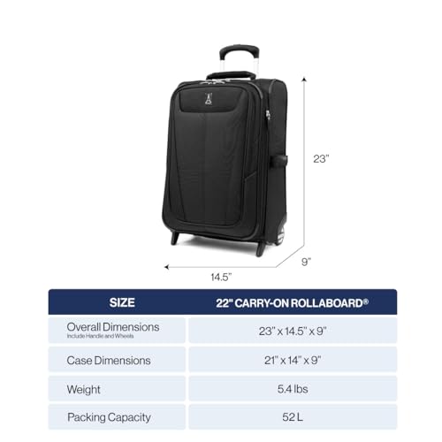 Travelpro Maxlite 5 Softside Expandable 2 Wheel Carry-On Luggage, Burgundy, 22-Inch Q6258
