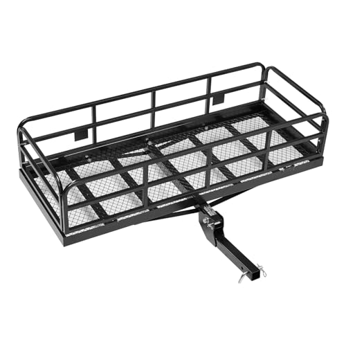 VEVOR 70" x 30" x 6" Hitch Cargo Carrier, 500 lbs Capacity, Folding for 2" Receiver I3546
