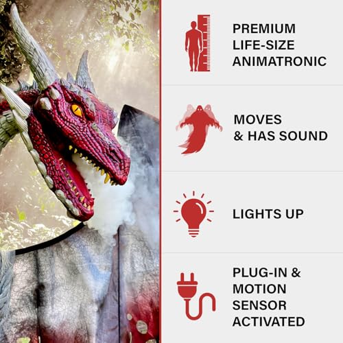 Haunted Hill Farm Motion-Activated 7.5-Ft. Smoldering Ghoul Animatronic Halloween Decoration N1475