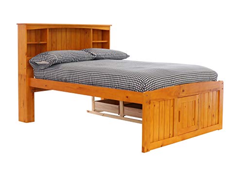 Discovery World Furniture White Full Bookcase Bed with 6 Drawers Z895159