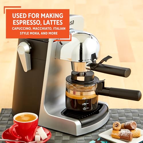 IMUSA GAU-18202 4 Cup Espresso/Cappuccino Maker, Black V2290