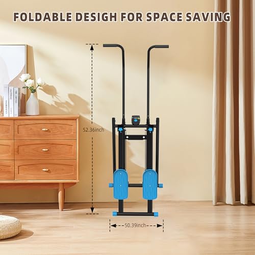 Stair Stepper for Home Gym, Vertical Climber with Adjustable Handlebar, 330LBS Capacity C11099