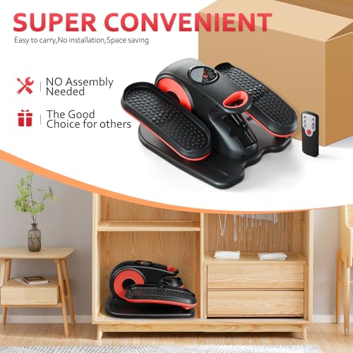 Under Desk Elliptical Machine for Seniors with Remote Control D796667