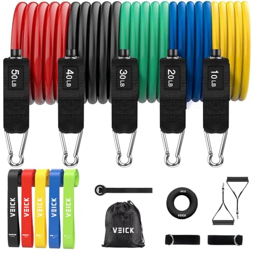 VEICK Resistance Bands with Handles for Home Workout O75059