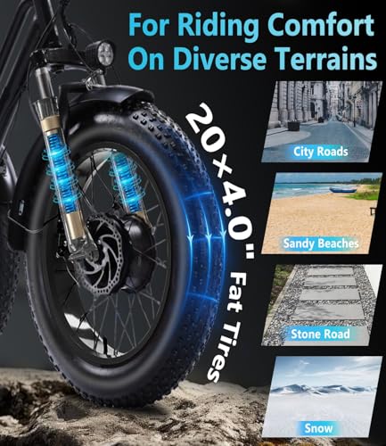 Electric Tricycle for Adults, 750W, Folding Fat Tire, 48V Removable Battery O76597