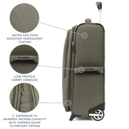 Travelpro Maxlite 5 Softside Expandable 2 Wheel Carry-On Luggage, Burgundy, 22-Inch Q6258
