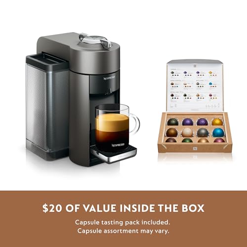 Nespresso Vertuo Coffee and Espresso Maker by De'Longhi, Graphite Metal E903048