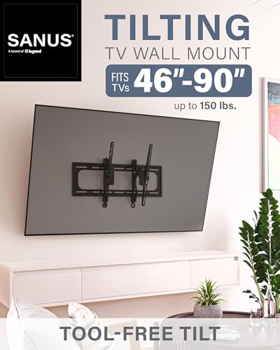 SANUS Tilting TV Wall Mount for Large TVs Up to 90” S174