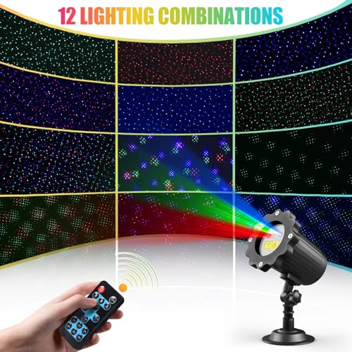 Halloween Christmas Laser Lights Projector Outdoor with Remote Z866