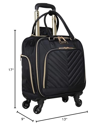 Kenneth Cole REACTION Chelsea Chevron Quilted Luggage, Black, 24-Inch V572