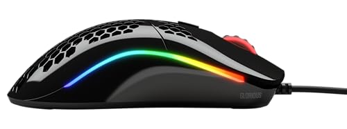Glorious Model D Wired Gaming Mouse - 68g Honeycomb RGB Ergonomic, Matte White M160012