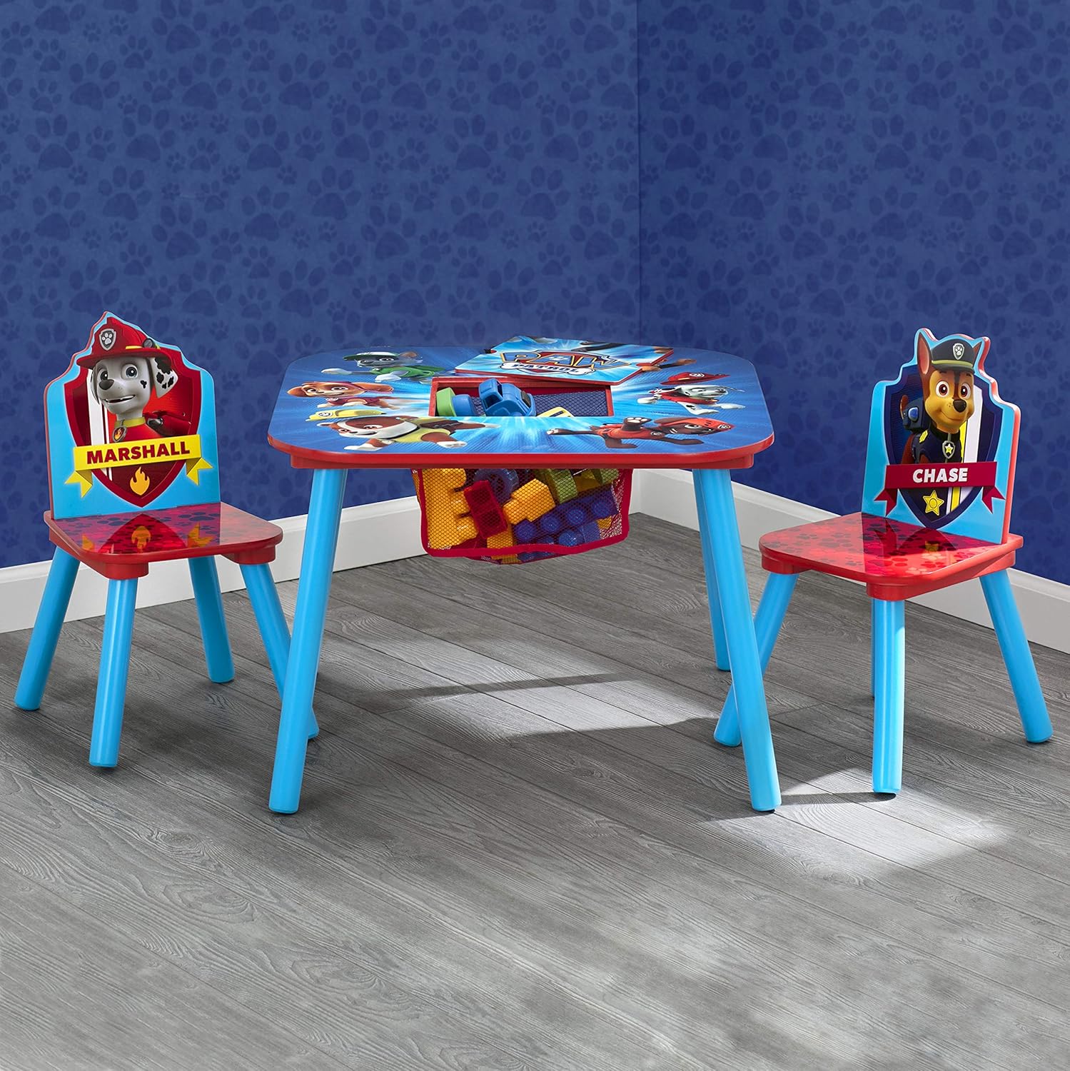 Delta Children Kids Table and Chair Set with Storage, 2 Chairs Included N44931