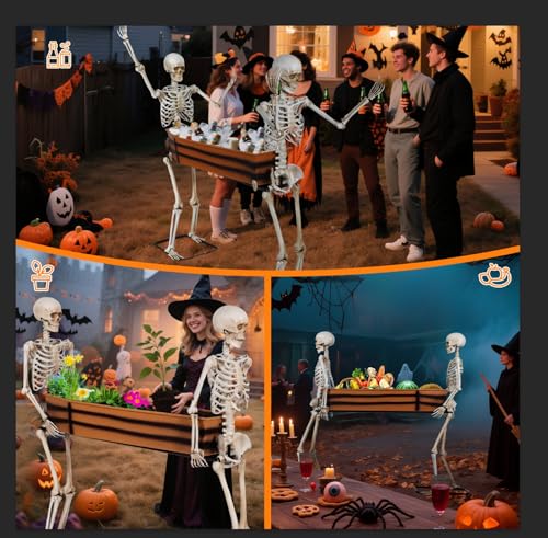 Quntis Halloween Animatronics Grim Reaper Outdoor Decoration 7FT A36398