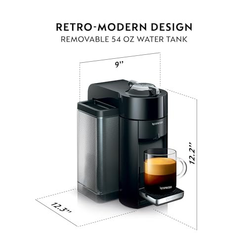 Nespresso Vertuo Coffee and Espresso Maker by De'Longhi, Graphite Metal E903048