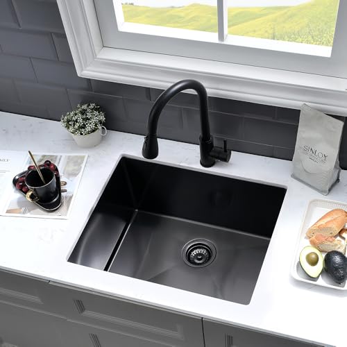 VASOYO Stainless Steel Undermount Laundry Sink 23x18x13 H4912