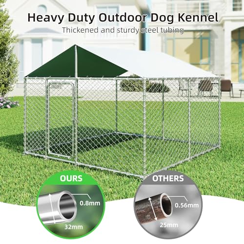 Extra Large Outdoor Dog Kennel with Waterproof Cover and Security Lock I101