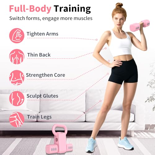 2-in-1 Adjustable Dumbbells Set for Home Gym Exercise H9792