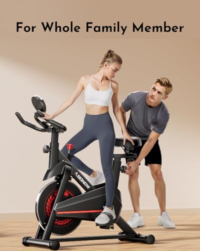 Exercise Bike, Low Noise Indoor Cycling Bike with Adjustable Brake Pad M526