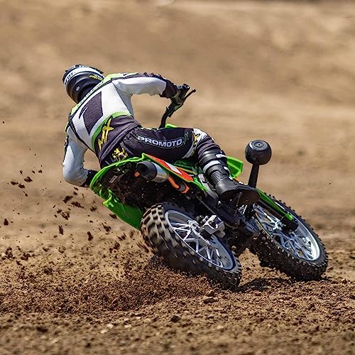 Losi Promoto-MX 1/4 RC Motorcycle Ready-to-Run Combo with Battery and Charger, Green R74162