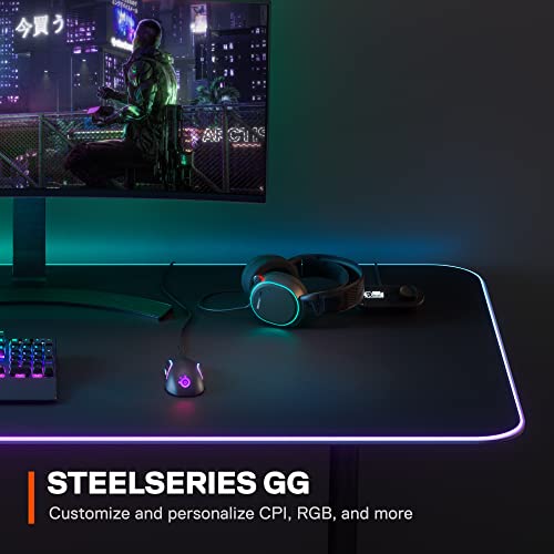 SteelSeries Rival 5 Gaming Mouse with RGB Lighting, 9 Programmable Buttons, 18000 CPI Sensor, Black N1835