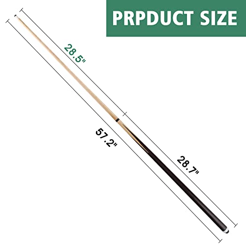 JX Pool Cues for Kids 36 inch Hardwood Billiard Sticks Set of 2 I101889