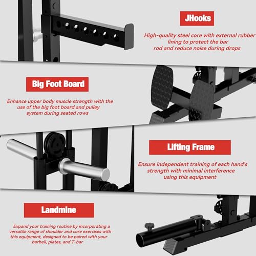 Waxman Smith Machine with Cable Crossover System for Home Gym U247