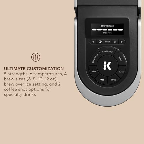 Keurig K-Cafe Single-Serve Coffee, Latte & Cappuccino Maker with Milk Frother, Dark Charcoal H6761