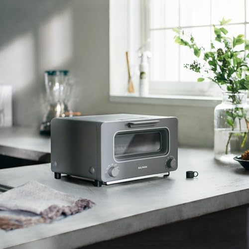BALMUDA The Toaster Steam Oven Toaster, 5 Cooking Modes, Gray, US Version Z54734