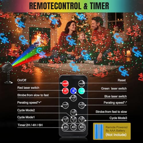 Halloween Christmas Laser Lights Projector Outdoor with Remote Z866