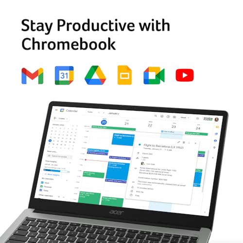 Acer Chromebook 315 Laptop 15.6" Full HD, Intel Celeron N4500, 4GB RAM, 64GB eMMC, Chrome OS P628753