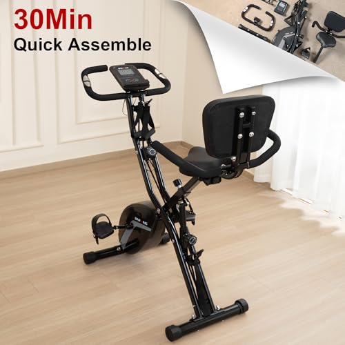 BARWING Foldable Exercise Bike for Home Workout, 350LB Capacity Z9564